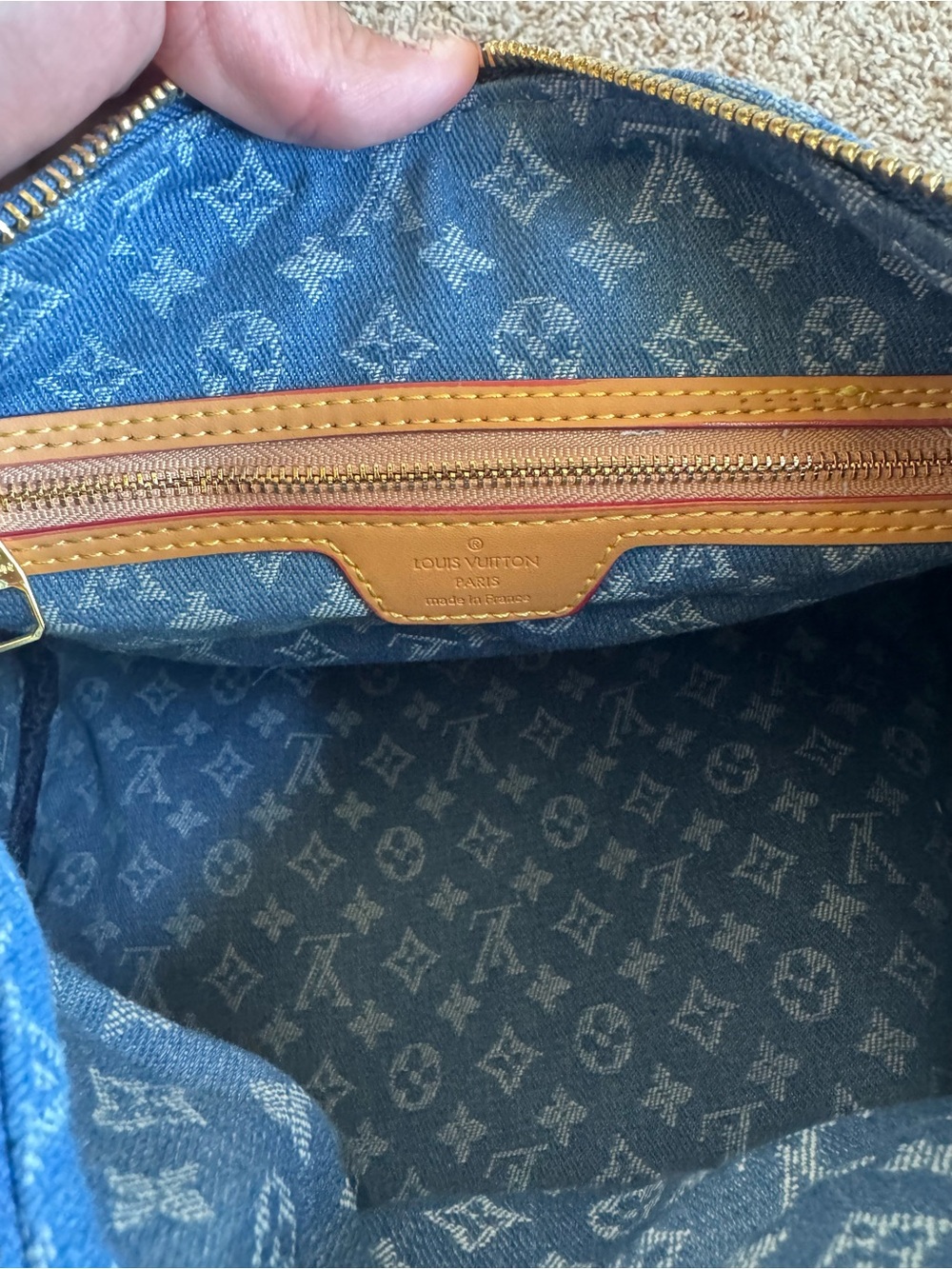 Blue Denim bag either Gold Hardware - Picture 9 of 11